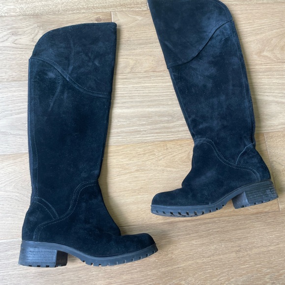 Lucky Brand leather suede knee high boots 7 - Picture 1 of 4